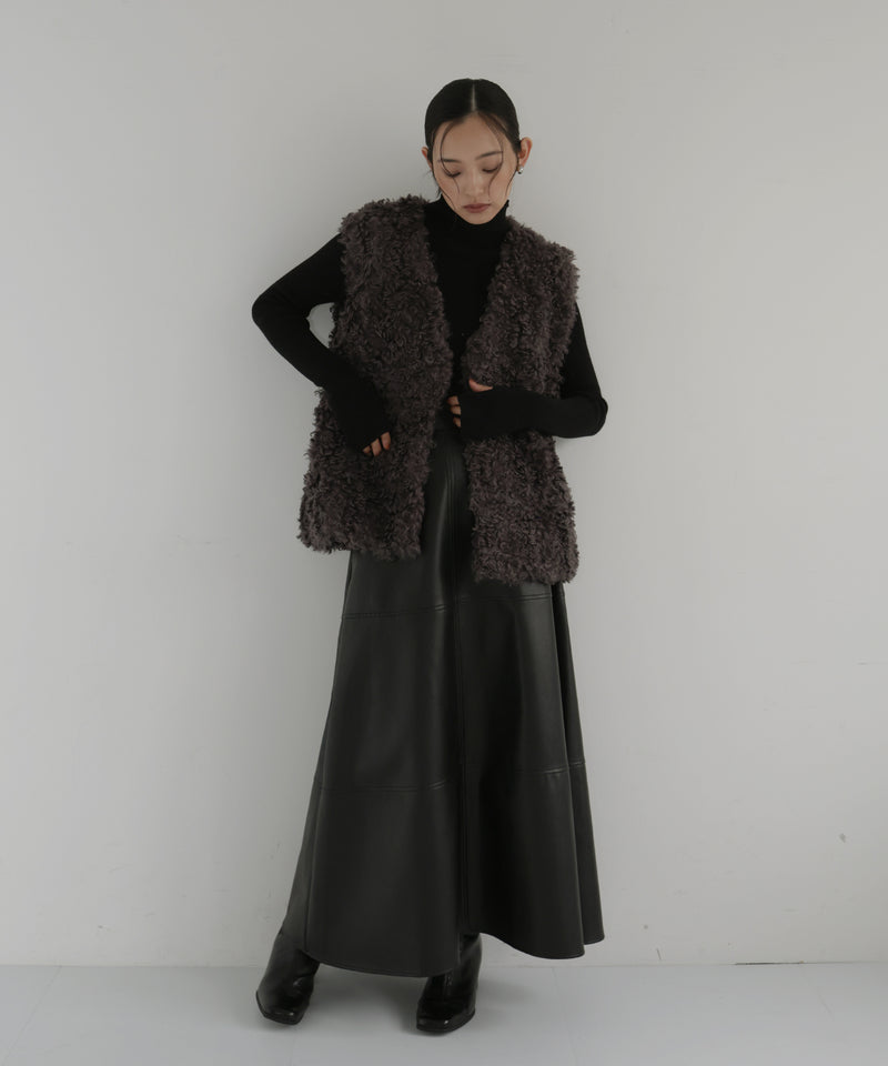 プードルフェイクファーベスト