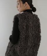 プードルフェイクファーベスト