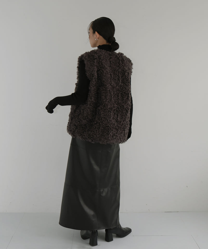 プードルフェイクファーベスト