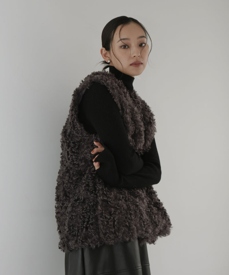 プードルフェイクファーベスト