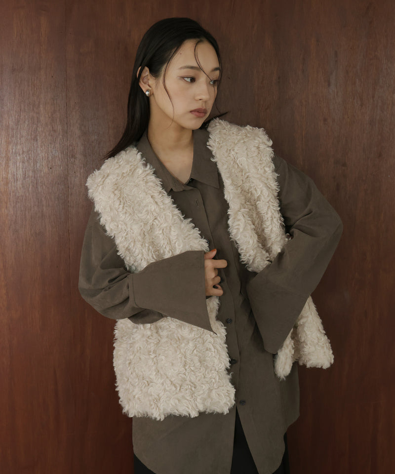 プードルフェイクファーベスト