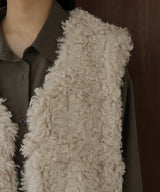 プードルフェイクファーベスト