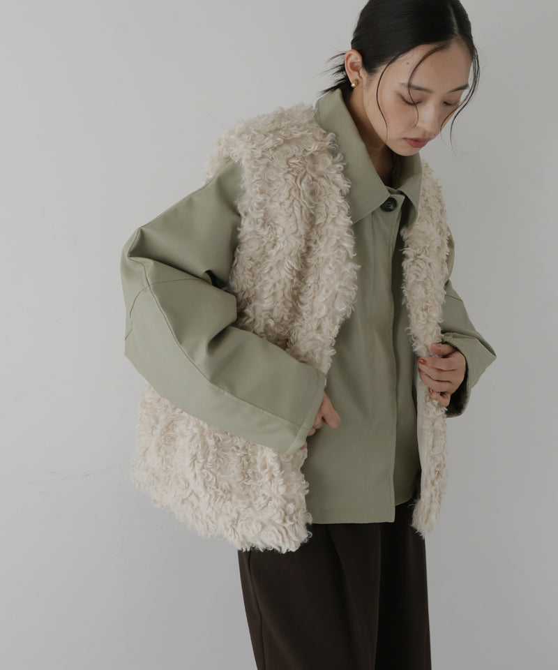 プードルフェイクファーベスト