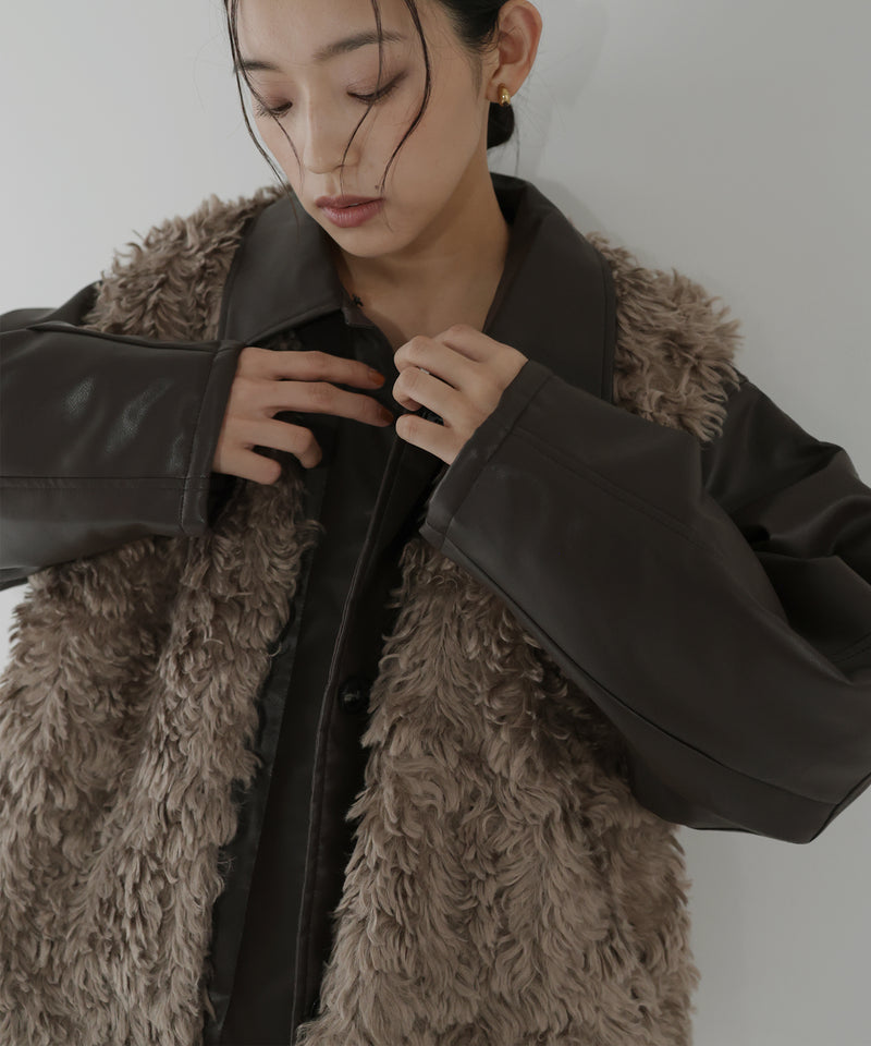 プードルフェイクファーベスト