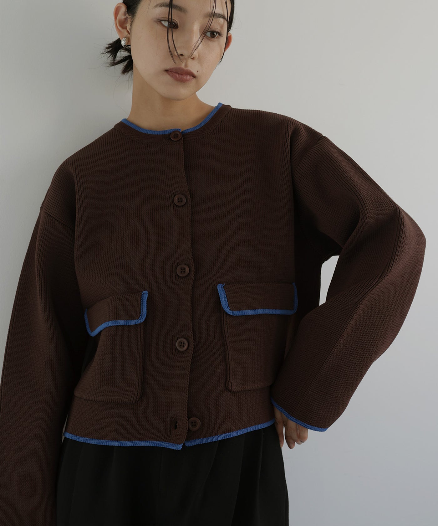 ＊新品＊【Hella】別注ハイネックニットカーディガン EDIT. FOR LULU（エディットフォールル）の「【Hella/ヘラ】別注