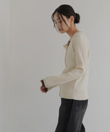 【1月上旬予約商品】レイヤード配色リブニットカーディガン