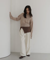 【12月下旬予約商品】ビスチェセットニットカーデ