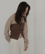 【12月下旬予約商品】ビスチェセットニットカーデ