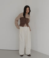 【12月下旬予約商品】ビスチェセットニットカーデ