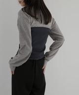 【12月下旬予約商品】ビスチェセットニットカーデ