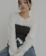 【12月下旬予約商品】ビスチェセットニットカーデ