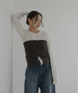 【12月下旬予約商品】ビスチェセットニットカーデ