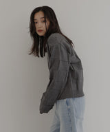 【一部予約商品】パネル切り替えニットカーディガン