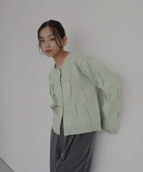 【一部予約商品】パネル切り替えニットカーディガン