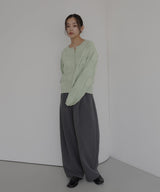 【一部予約商品】パネル切り替えニットカーディガン