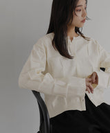 【一部予約商品】パネル切り替えニットカーディガン