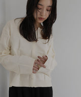 【一部予約商品】パネル切り替えニットカーディガン