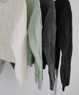 【一部予約商品】パネル切り替えニットカーディガン