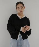 レイヤードバイカラーカーディガン