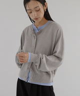 レイヤードバイカラーカーディガン