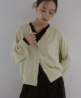 レイヤードバイカラーカーディガン