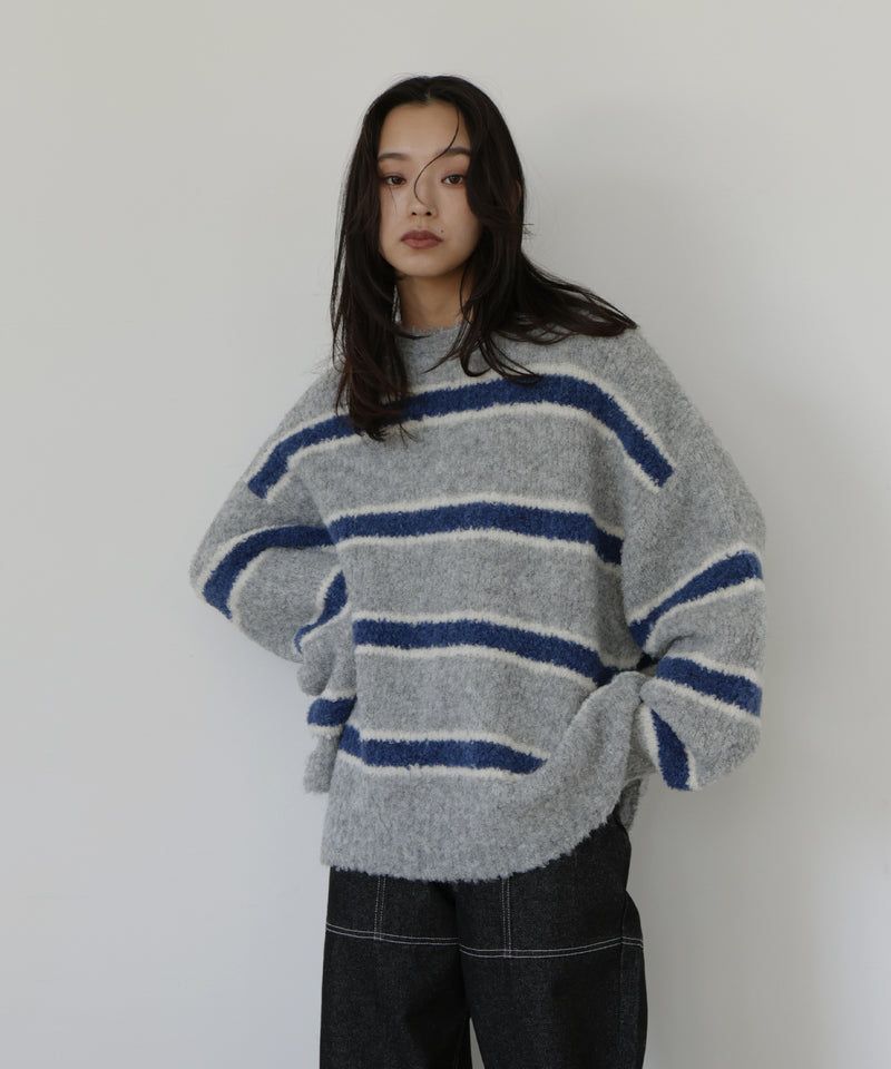 ブークレボーダーニットプルオーバー