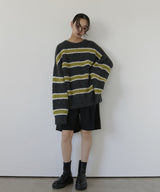 ブークレボーダーニットプルオーバー