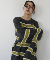 ブークレボーダーニットプルオーバー