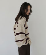 ブークレボーダーニットプルオーバー