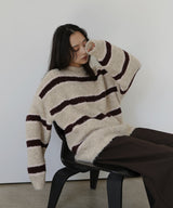 ブークレボーダーニットプルオーバー