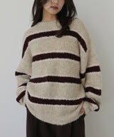 ブークレボーダーニットプルオーバー