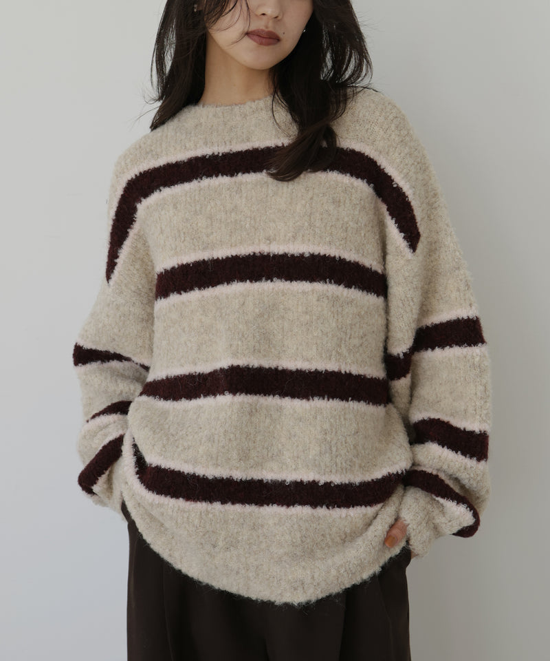 ブークレボーダーニットプルオーバー