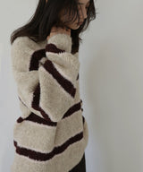 ブークレボーダーニットプルオーバー