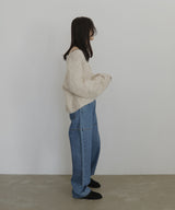 ブークレクルーネックカーディガン