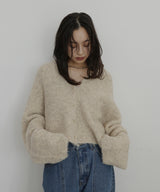 ブークレクルーネックカーディガン