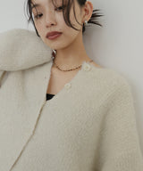 ブークレクルーネックカーディガン