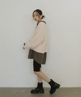 ブークレクルーネックカーディガン