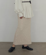 MIXヤーンスラブニットタイトスカート