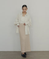 MIXヤーンスラブニットタイトスカート