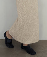 MIXヤーンスラブニットタイトスカート