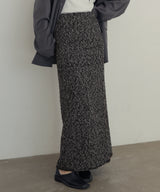 MIXヤーンスラブニットタイトスカート