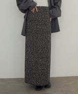 MIXヤーンスラブニットタイトスカート