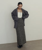 MIXヤーンスラブニットタイトスカート