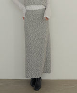 MIXヤーンスラブニットタイトスカート