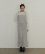 MIXヤーンスラブニットタイトスカート