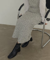 MIXヤーンスラブニットタイトスカート