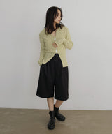 MIXヤーンポロニットカーディガン