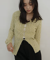 MIXヤーンポロニットカーディガン