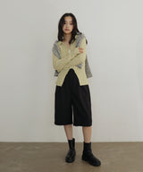 MIXヤーンポロニットカーディガン