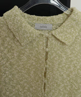 MIXヤーンポロニットカーディガン